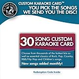 30 Song Custom Karaoke Card