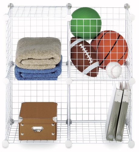 Whitmor 4 Storage Cubes, White