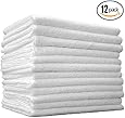 (12-Pack) 16 in. x 16 in. Commercial Grade All-Purpose Microfiber HIGHLY ABSORBENT, LINT-FREE, STREAK-FREE Cleaning Towels - THE RAG COMPANY (White)