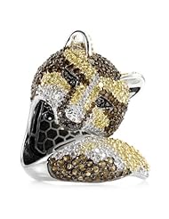 Marilees Fox Cocktail Ring - Silver Tone