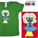 Space Alien Organic Cotton Infant Lap t-Shirt Made in the USA, 12-18 months, electric blue