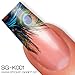 Nailart NAIL TATTOO STICKER - Half Cover - peacock/feather - blue/green