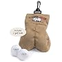 Golf Gag Gift - Risque Ball Holder -with 2 Golf Balls -Balls engraved "It takes Balls to Golf"! A very novel gift to give the golfer in your life!