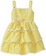 So La Vita Girls 4-6x 3 Tier Smocked Yoke Dress