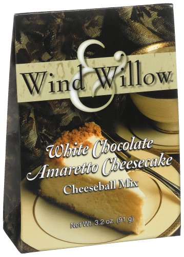 Wind & Willow White Chocolate Amaretto Cheeseball, 3.2-Ounce Boxes (Pack of 6)