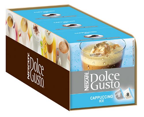 Nescafé Dolce Gusto Cappuccino Ice, 3er Pack (48 Kapseln), limitierter Saisonartikel
