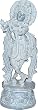 Hindu God Krishan Playing Flute 4 x 4 x 12 inches (sos121)