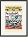 Black Framed/Matted Print 17x23, Three Chums: Three Chums' Good Start Image