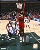DIKEMBE MUTOMBO,ATLANTA HAWKS,GEORGETOWN HOYAS,SIGNED,AUTOGRAPHED,8X10,PHOTO,COA,RARE HARD TO FIND PHOTO