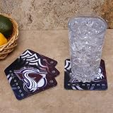 NHL Colorado Avalanche 4-Pack Sublimated Logo Neoprene Coaster Set