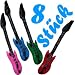 8 Stück Luftgitarren / aufblasbare Gitarren