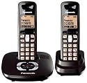 Panasonic KX-TG6422GT schnurloses DECT-Telefon Duo mit Anrufbeantworter schwarz
