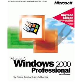 Microsoft Windows 2000 Professional Upgrade w/ Encryption Coded Software