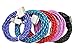 CIKOO 5pcs/Pack 10Ft 10 Feet 3Meter Colorful Nylon Braided Extension USB Data Sync Charger Cable Cord for iPhone 3G 3GS 4 4S iPad 1/2/3 iPod Touch (Red,Pink,Blue,Purple,Black)
