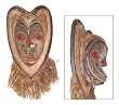 Wood mask, 'Heart of the Party' Wood mask, 'Heart of the Party'