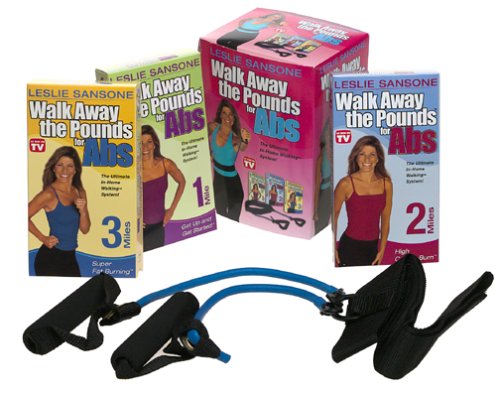 Leslie Sansone - Walk Away The Pounds For Abs w/belt (3 Pack)