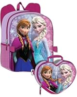 Disney Frozen Girl's Backpack with Detachable Lunchbox Set (Exclusive Design)