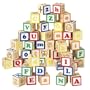 50-Piece Wooden Alphabet Block Set