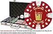 Custom Poker chip Set: Drink (Style 2) image & your custom text printed on the chips. 300 11.5 gram chip w/case & more.