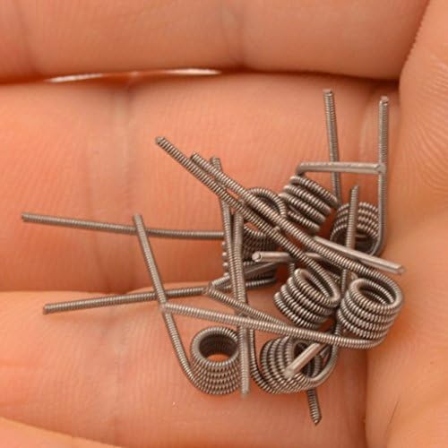 GRHD Best PreBuilt CLAPTON COILS (10-pack) .6 Ohm Atomizer Wire, K32ga + K26ga RDA Wire, RBA Wire, Kanthal Wire A1 - Satisfaction Guaranteed