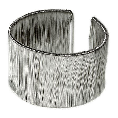 Wire Cuff Bracelet - Silver