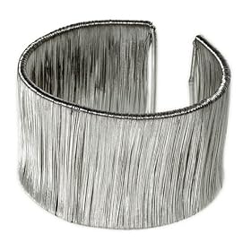 Wire Cuff Bracelet - Silver by 