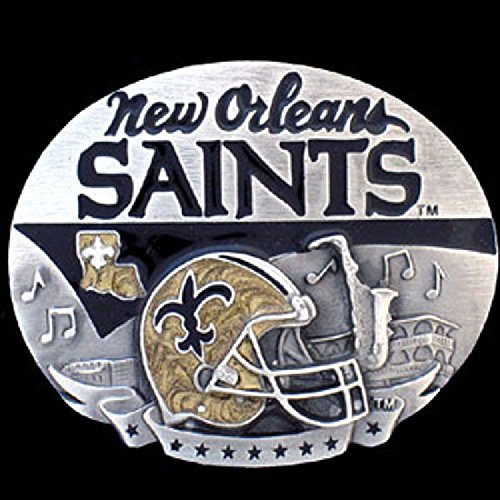 NEW ORLEANS SAINTS NFL ENAMELED BELT BUCKLE