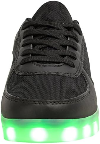 Tokee Knit Mesh Flat Shoes USB Charging Led Light Up Sneakers for Kid and Adult