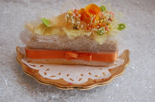 プリザーブドフラワー☆お花のショートケーキ