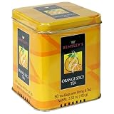 Bentleys Orange Spice Tea, 50-Count Tins (Pack of 4)