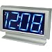 Acctim 14217 Labatt Led Alarm Clock, Silver