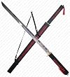 RED / BLACK Ninja Sword - 37 inch