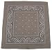 Bandana, beige-schwarz, Gr. 55 x 55 cm, Baumwolle