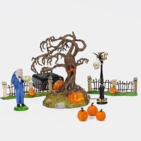 Department 56 Snow Village Halloween Gravely Landscape Set