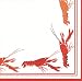 Caspari Set of 2 Lobster Race Red Cocktail Napkin Packages; 40 napkins total