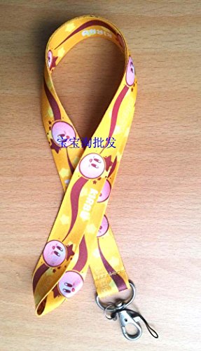 Kirby Pink Color Cell Phone Key ID Badge Lanyard Strap