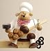 Christmas Smoker - Baker, sitting (6.7 inches)
