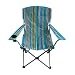 Proteam QS1017 - Contour Quickseat Folding High Back Adults Chair - Blue Stripe