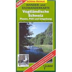 Vogtl�ndische Schweiz 1 : 35 000. Wander- und Radwanderkarte: Plauen, P�hl und Umgebung mit den Talsperrengebieten P�hl, Pirk und Dr�da
