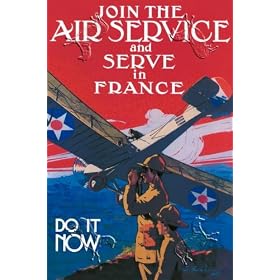 Art Poster, Join the Air Service and Serve in France - 18.75 x 27.5