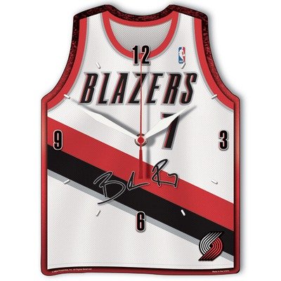 Wincraft Portland Trail Blazers Brandon Roy Player Jersey Clock