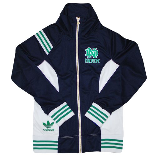 Notre Dame Fighting Irish Womens Adidas Back to Class Track Jacket (L)