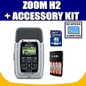 Zoom H2 Handy 2 Track Recorder +8GB SD Card + Replacement Batteries with Charger with Exclusive FREE Complimentary Super Deal Micro Fiber Cleaning Cloth