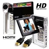 SVP T900 HD 720p Ultra-Slim Black DIGITAL CAMCORDER+CAMERA+MP3/MP4 w/ 270 degree flip LCD + HDMI-out cable