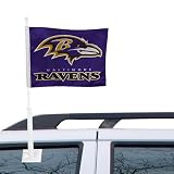 NFL Baltimore Ravens Purple Car Flag