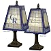 Colorado Rockies 14-Inch Art Glass Lamp