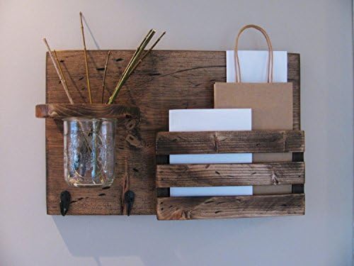 Mail Organizer, Rustic Organizer, Key Holder, Mail Holder, 2 Hooks