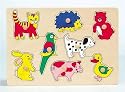 Goki HP007 - Steckpuzzle Tierkinder