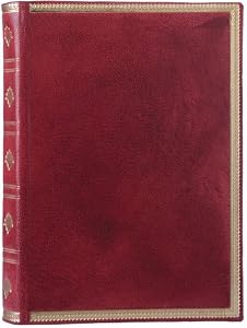 Bordeaux Victor Hugo Handmade Diary Journal, Genuine Italian Leather, Hard Cover, 5x7", Gift Boxed