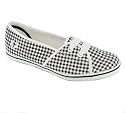 FRED PERRY B3056W CANVAS PUMP SHOES BLACK